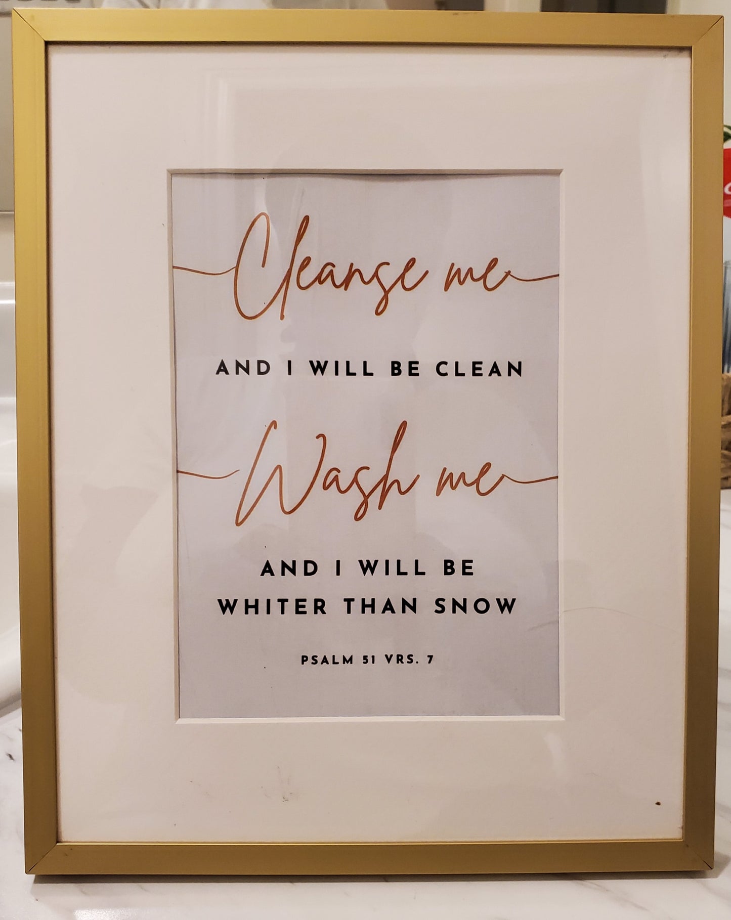 Psalm 51:7 Christian Wall Art