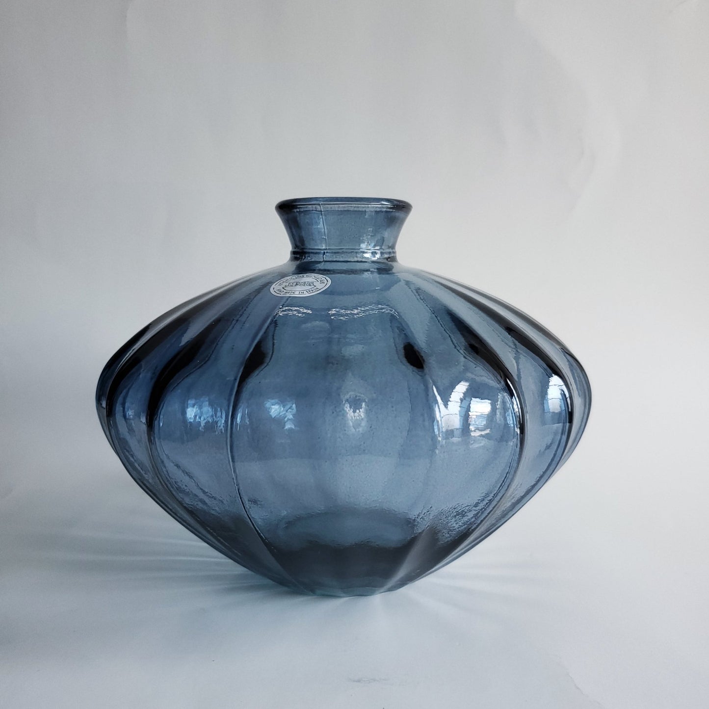 Amber, Blue, Green Recycled Glass Vase - Tamayne's Decor & Events