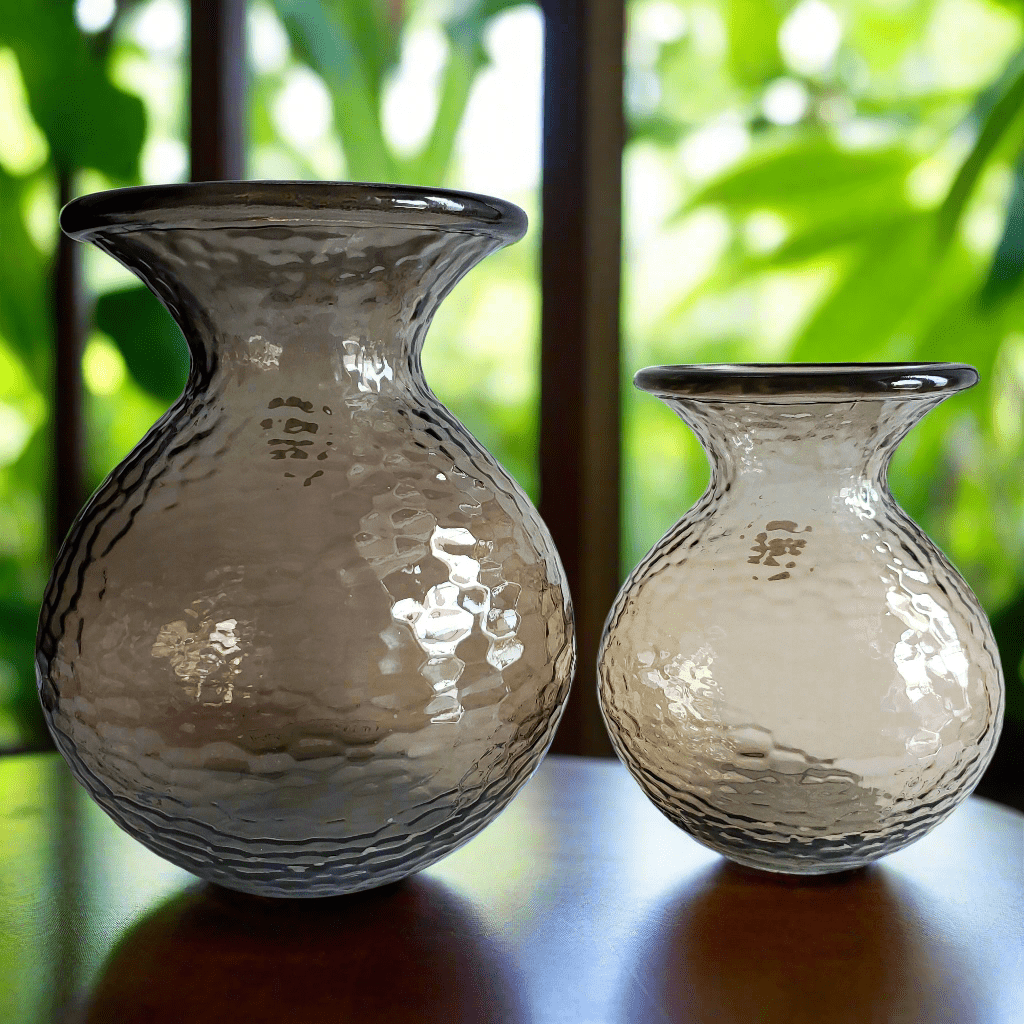 Amber Recycled Glass Vase - Tamayne's Decor & Events