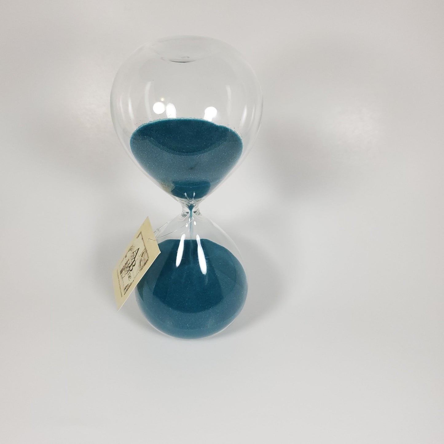Hour Glass with Teal Sand - Tamayne's Decor & Events