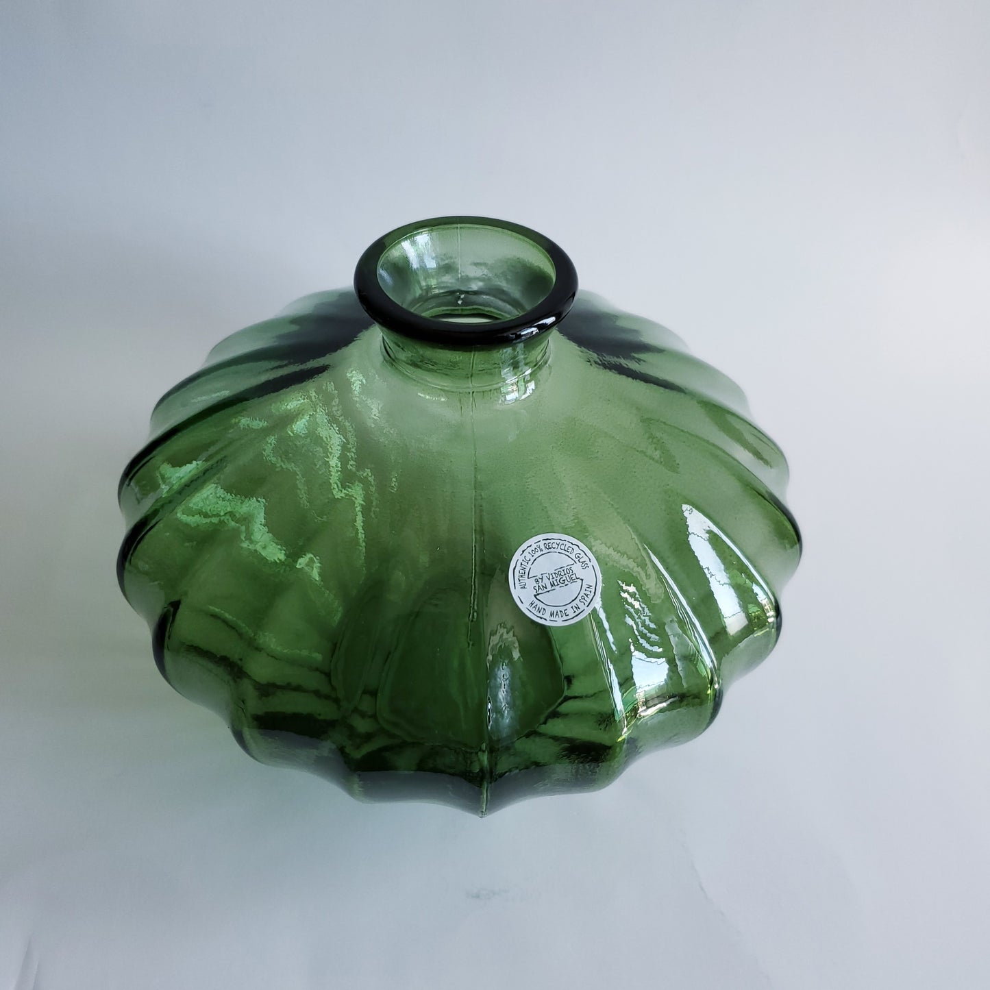 Amber, Blue, Green Recycled Glass Vase