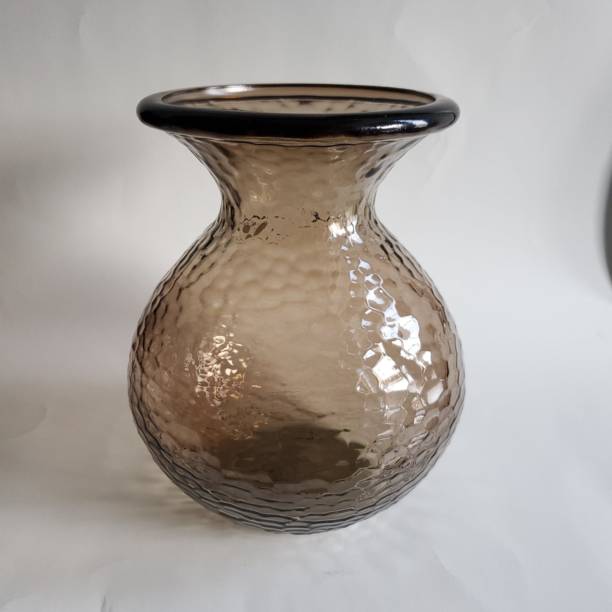 Amber Recycled Glass Vase - Tamayne's Decor & Events