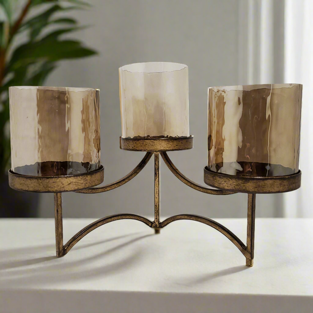 Antique 3 tier candle holder