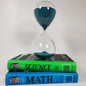 Hour Glass with Teal Sand - Tamayne's Decor & Events