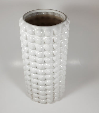 White bubble ceramic vase - Tamayne's Decor & Events