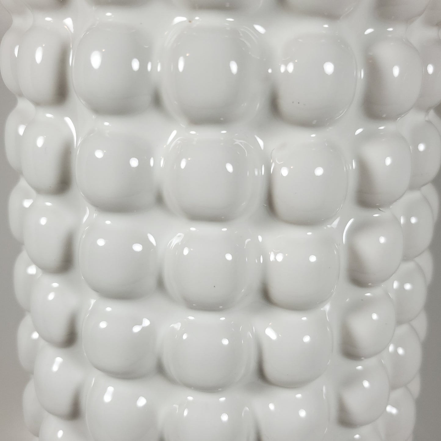 White bubble ceramic vase